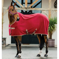 Produktbild von Horseware Amigo Fleece Cooler Fleecedecke für Pferde in Rot und Lila