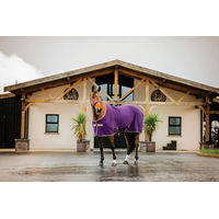 Produktbild von Horseware Amigo Fleece Cooler Pferdedecke 155 cm Beige Lila Braun