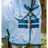 Produktbild von Horseware Amigo Fliegendecke für Pferde in Blau