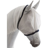 Produktbild von Horseware Amigo Fliegenmaske für Pferde in Silber-Navy