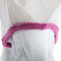 Produktbild von Horseware Amigo Fliegenmaske für Ponys Silber Lila aus Polyester - 1 Stk.