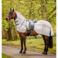 Produktbild von Horseware Amigo Flyrider Fliegendecke für Pferde in Blau-Weiß