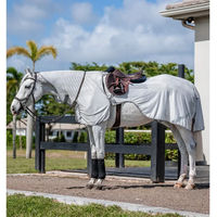 Produktbild von Horseware Amigo Flyrider Outdoor-Decke für Pferde aus Polyester in Grau/Silber Größe L