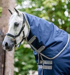 Horseware Amigo Halsteil Ripstop 900D Turnout für Pferde Navy/Titanium Grey – Bild 1 von 1