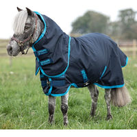 Produktbild von Horseware Amigo Hero 6 Petite Plus Weidedecke für Ponys in Blau - 200 g