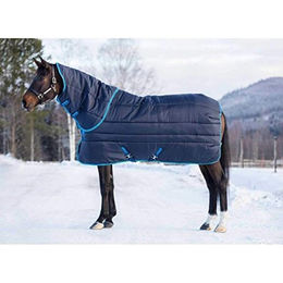 Horseware Amigo Insulator Plus Pferdedecke Heavy Stable Rug 125cm Navy/Electric Blue – Bild 1 von 4