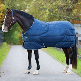 Horseware Amigo Insulator Stalldecke für Pferde Navy und Weiß 140cm - 350 g – Bild 1 von 2
