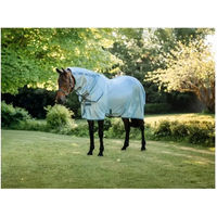Produktbild von Horseware Amigo Integrated Fliegendecke für Pferde aus Polyester in Blau und Silber