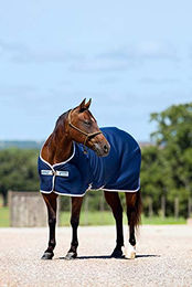 Horseware Amigo Jersey Cooler Pferdedecke Abschwitzdecke Navy/Silver 140cm – Bild 1 von 3