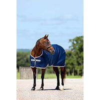 Produktbild von Horseware Amigo Jersey Cooler Pferdedecke Abschwitzdecke Navy/Silver 140cm
