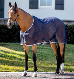 Produktbild von Horseware Amigo Net Cooler Fliegendecke für Pferde aus Polyester in Blau