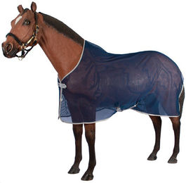 Horseware Amigo Net Cooler Pferdedecke Blau Silber Größe 125 – Bild 1 von 2
