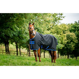 Produktbild von Horseware Amigo Ripstop 900 Original Pferdedecke Schwarz Blau Größe 48