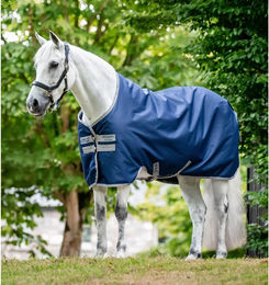 Horseware Amigo Ripstop 900D Außendecke für Pferde mit Fleecefutter 50g Blau – Bild 1 von 3
