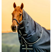 Produktbild von Horseware Amigo Ripstop 900D Hood Halsdecke für Pferde Blau Größe L