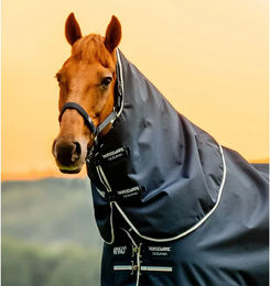 Horseware Amigo Ripstop 900D Hood Halsdecke für Pferde in Blau oder Schwarz Größe XS – Bild 1 von 2