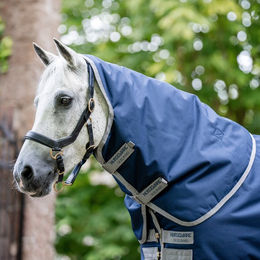 Horseware Amigo Ripstop 900D Hood Pferdedecke mit Halsteil Blau Größe S – Bild 1 von 4
