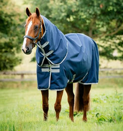 Horseware Amigo Ripstop 900D Lite Plus Halsteil Pferdedecke Navy/Titanium Grey 145 cm – Bild 1 von 5