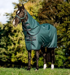 Horseware Amigo Ripstop 900D Pony Lite 0g Outdoordecke für Ponys in Dynasty Green/Navy & Silver 85 cm – Bild 1 von 2