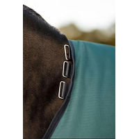 Produktbild von Horseware Amigo Ripstop 900D Pony Lite 0g Outdoordecke für Ponys in Dynasty Green/Navy & Silver Größe 125 cm