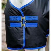 Produktbild von Horseware Amigo Ripstop 900D Pony Turnout Weidedecke für Ponys mit 100g Füllung Dynasty Green/Navy & Silver 115 cm