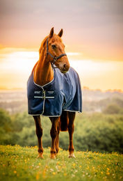 Produktbild von Horseware Amigo Ripstop 900D Turnout Pferdedecke Blau 200g Medium