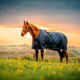 Horseware Amigo Ripstop 900D Turnout Pferdedecke mit 200g Füllung Dynasty Green/Navy & Silver 130 cm / 6´0 – Bild 1 von 7