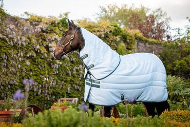 Produktbild von Horseware Amigo Stable Plus Pferdedecke Plant Dye Blau Navy 115 cm - 200 g