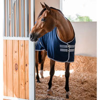 Produktbild von Horseware Amigo Stalldecke für Pferde aus Polyester in Blau Grau und Silber
