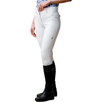 Produktbild von Horseware Aria Alessandro Albanese Turnierhose Full Grip Damen Weiß