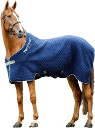 Produktbild von Horseware Autumn Cooler Fleece-Trockendecke für Pferde in Blau