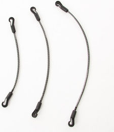 Produktbild von Horseware Biothane Schweifriemen Schwarz Grau Grösse L - 50 cm