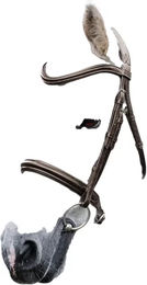 Horseware Caveçon für Ponys aus Leder in Braun – Bild 1 von 1