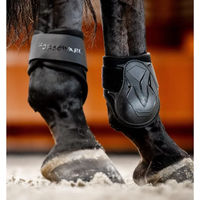 Produktbild von Horseware Classic Fetlock Boots Gamaschen aus Neopren Schwarz Größe L FEI konform