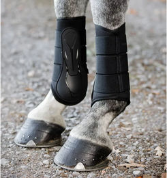 Horseware Classic Gamaschen aus Neopren für Pferde Schwarz Größe L – Bild 1 von 11