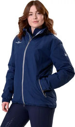 Horseware Corrib Wasserdichte Reitjacke mit Kapuze und Fleece Futter Blau Unisex Größe M – Bild 1 von 1