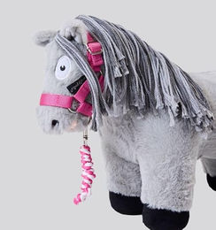Produktbild von Horseware Crafty Pony Halfter und Führstrick aus Plüsch in Pink