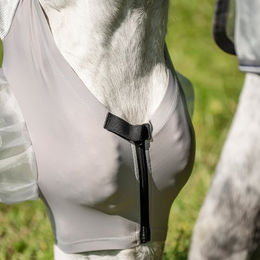 Horseware Defense Fliegenmaske für Vollblut aus Lycra in Grau/Silber – Bild 1 von 8