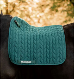 Horseware Dressur Schabracke aus Baumwolle Grün für Warmblut – Bild 1 von 2