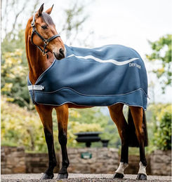 Horseware Dry Liner Abschwitzdecke Unterdecke für Pferde Navy/Silver 140 cm - 1 Stk. – Bild 1 von 10
