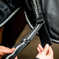 Produktbild von Horseware Easy-Layer Stable Plus Pferdedecke aus Polyester in Schwarz-Silber