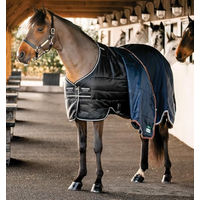 Produktbild von Horseware Easy-Layer Stalldecke für Ponys 100g Schwarz Silber - 100 g