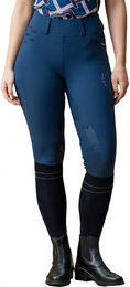 Horseware Fina Alessandro Albanese Reithose für Damen mit Full Grip und Fleece-Futter Blau Winter – Bild 1 von 1