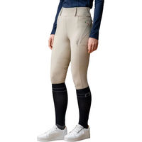 Produktbild von Horseware Fina Alessandro Albanese Reithose für Damen mit Full Grip und Fleece-Futter in Beige für den Winter
