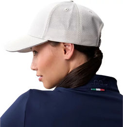 Horseware Georgia Baseballkappe für Damen und Herren in Weiß mit Mesh-Einsatz – Bild 1 von 1