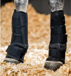 Horseware Ice Gel Stable Boots Gamaschen für Pferde aus Neopren Schwarz Größe L – Bild 1 von 4