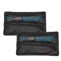 Produktbild von Horseware Ice-Vibe Kühlakkus Hock Beaded Version für Pferde Paar Schwarz