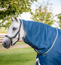 Horseware Ionic Therapy Pferdedecke in Blau und Silber Grösse XL – Bild 1 von 2