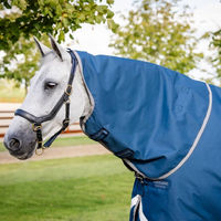 Produktbild von Horseware Ionic Therapy Turnout Pferdedecke aus Polyester Blau Silber - 100 g