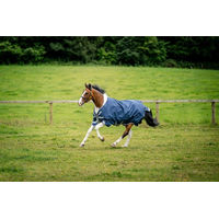 Produktbild von Horseware Ireland Amigo 1200D Wug Turnout Pferdedecke 150g Navy Titanium Grey Silver 155 cm - 150 g